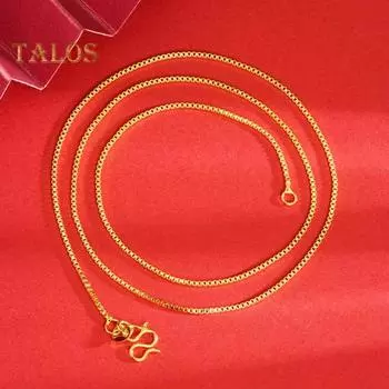 Женское ожерелье золотистого цвета, блестящее, регулируемое, с увеличенной длиной, полированное, сплав, цветная, цепочка на шею, выпускной, вечеринка, повседневные украшения D