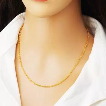 Женское ожерелье золотистого цвета, блестящее, регулируемое, с увеличенной длиной, полированное, из сплава, цветная шея D