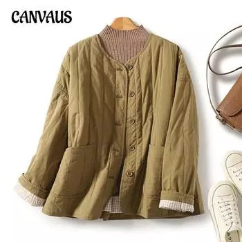 Женское пальто больших размеров, теплое, модное, повседневное, с круглым вырезом, хлопковая куртка, свободная, хлопковая одежда M чёрный