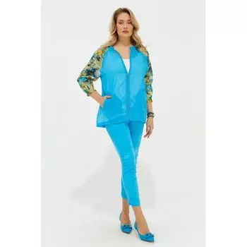 Женское пальто Fierte больших размеров Lm83080 с круглым вырезом и застежкой-молнией, реглан, с длинным рукавом, хлопок, без подкладки