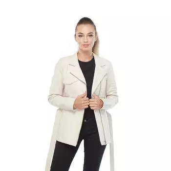 Женское пальто из натуральной кожи Deriza