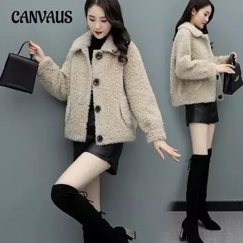 Женское пальто осень-зима плюс размер утолщенный и подбитый короткий свитшот