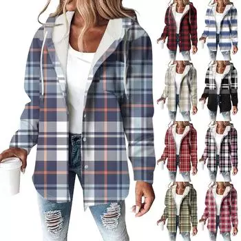 Женское пальто, повседневная и модная композитная толстая и теплая куртка с капюшоном и принтом L армия зеленый