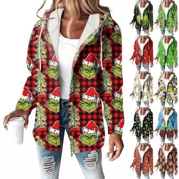 Женское пальто, повседневная и модная композитная толстая и теплая куртка с капюшоном и принтом M винный