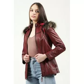 Женское пальто Yb-2096 Женское пальто большого размера из натуральной кожи