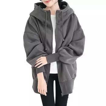 Женское персонализированное уличное однотонное пальто с бархатным капюшоном 5XL чёрный