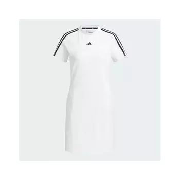 Женское платье Adidas S с тремя полосками L/white HS8986