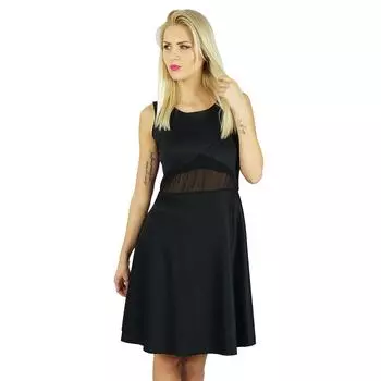 Женское платье Bimba длиной до колен с прозрачной талией платье для выпускного вечера 12 чёрный