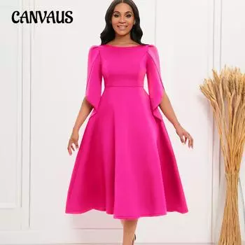 Женское платье больших размеров, весеннее и осеннее темпераментное элегантное модное банкетное платье, большие распашные платья S фиолетовый