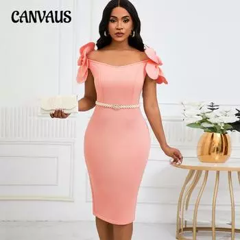 Женское платье для девочек, темпераментное, трехмерное, с цветами, элегантное, для банкета, на бедрах S розы красного