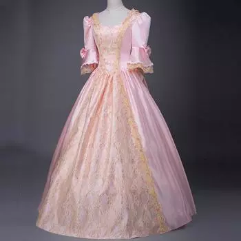 Женское платье для выступлений на сцене Ретро Королевский стиль Кружевной декор с бантом в стиле «колокол» Лоскутное платье трапециевидной формы для Хэллоуина Карнавальное вечернее платье Бальное платье S фиолетовый