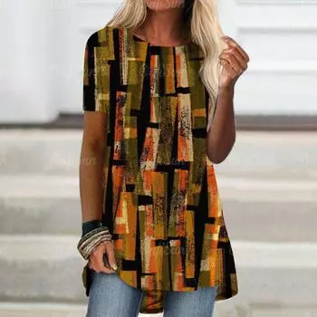 Женское платье-футболка, платье-футболка, короткое мини-платье с короткими рукавами и принтом кота и животного, весна-лето, круглый вырез, стильный повседневный размер XS-8XL S