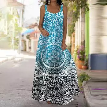 Женское платье-комбинация, длинное платье макси, белое платье с узором и принтом, весна и лето, V-образный вырез, для отдыха и отпуска XS зелёный