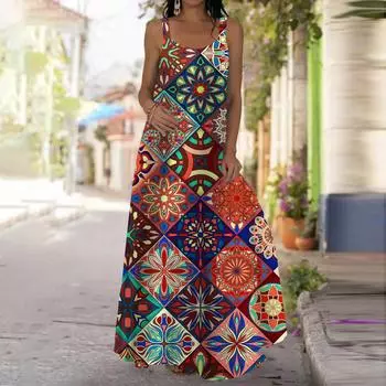 Женское платье-комбинация, длинное платье с узором в виде сетки, платье с V-образным вырезом для отдыха и отпуска XS фиолетовый