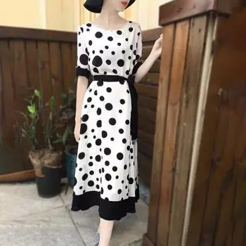 Женское платье контрастного цвета, универсальное модное женское вечернее платье с трапециевидной подкладкой, пляжная одежда M белый