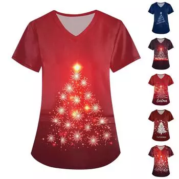 Женское платье Lady Care, топ с рождественским принтом L