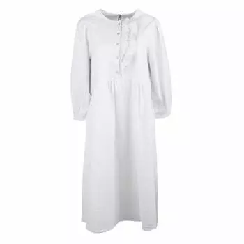 Женское платье миди с рукавом 3/4 PIECES XS бледно-синий