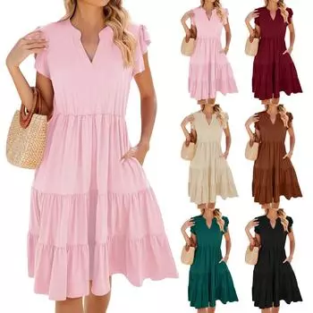 Женское платье принцессы, сексуальное плиссированное платье с v-образным вырезом на талии и короткими рукавами, карнавальное платье Марди Гра