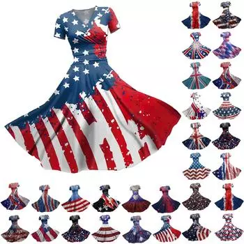 Женское платье принцессы, сексуальное плиссированное платье с коротким рукавом и v-образным вырезом на талии L чёрный