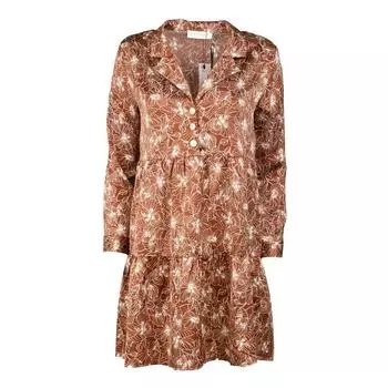 Женское платье-рубашка с длинными рукавами и рисунком LA PETITE ETOILE