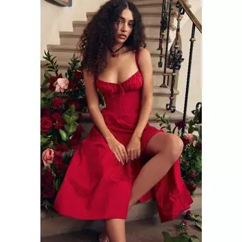 Женское платье с цветочным принтом, летние женские платья, темпераментные модные сексуальные платья без рукавов с лямкой на шее S оранжевый