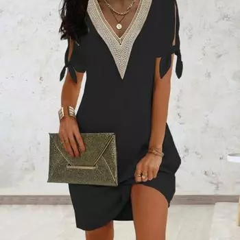 Женское платье с полыми рукавами, не выцветает, красивое модное женское повседневное платье, одежда для женщин 2XL белый