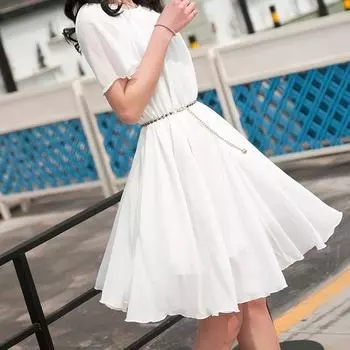 Женское платье с регулируемой талией и жемчужным поясом, аксессуары для одежды