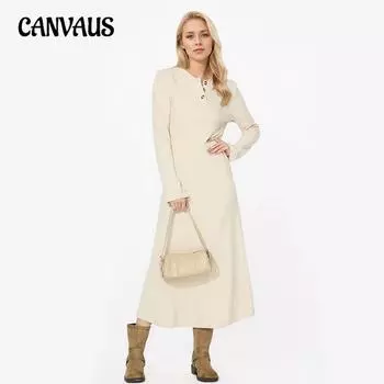 Женское платье сексуальное с V-образным вырезом и капюшоном с длинным рукавом однотонное длинное платье M