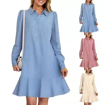 Женское платье в стиле бохо, повседневное свободное платье макси с короткими рукавами и нагрудником XL