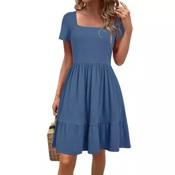 Женское платье в стиле бохо, повседневное свободное платье макси без рукавов с нагрудником L