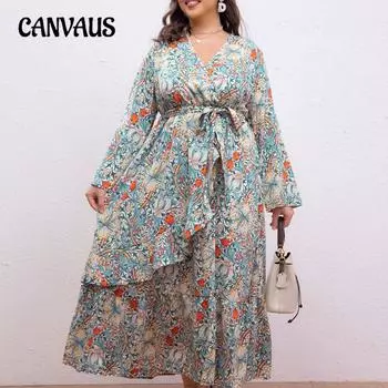 Женское платье в стиле «темперамент» с цветными блоками, платье больших размеров 0XL