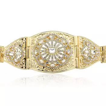 Женское платье золотого цвета, пояс для невесты, свадебные украшения, регулируемая цепочка для тела с кристаллами зелёный