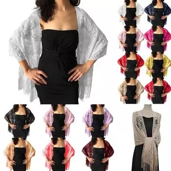 Женское пляжное кружевное полое элегантное платье, шаль, свадебная вечеринка