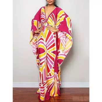 Женское пляжное платье большого размера, купальник, накидка One-size