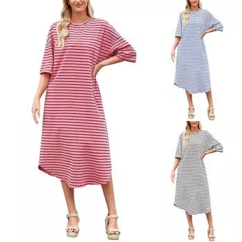 Женское пляжное платье контрастного цвета с длинным рукавом с цветочным лацканом и галстуком L чёрный