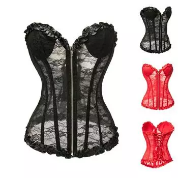 Женское полупрозрачное сетчатое боди, сексуальный топ с застежкой-молнией спереди и ремешком на спине, тонкий корректирующий топ L чёрный