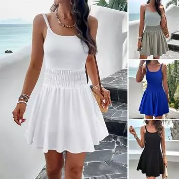 Женское повседневное элегантное платье-комбинация весна/лето Femar Dres S белый