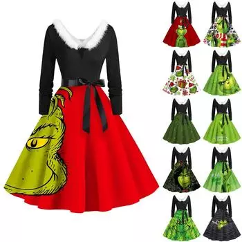 Женское повседневное и модное платье на молнии с длинными рукавами и v-образным вырезом в тон S