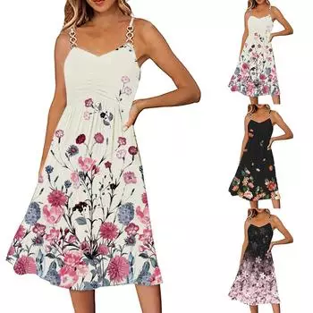 Женское повседневное летнее однотонное платье с коротким рукавом и карманными пляжными платьями L чёрный