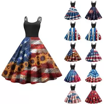 Женское повседневное модное платье с принтом в стиле ретро с открытыми плечами в стиле панк в стиле ретро XXL