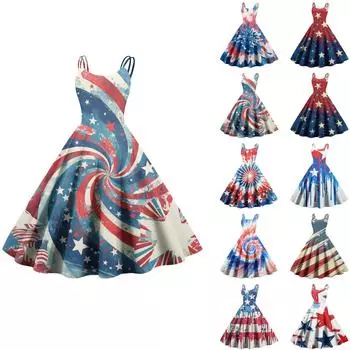 Женское повседневное модное платье с принтом в стиле ретро с открытыми плечами в стиле панк в стиле ретро L