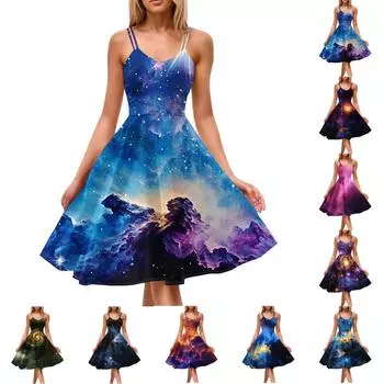 Женское повседневное модное платье с V-образным вырезом и длинными рукавами в стиле ретро с принтом «любовь» L