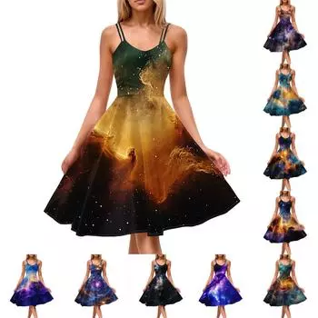 Женское повседневное модное платье с V-образным вырезом и длинными рукавами в стиле ретро с принтом «любовь» L чёрный