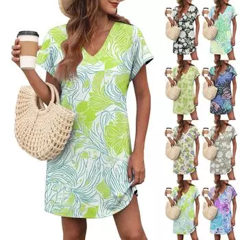 Женское повседневное модное сексуальное платье с V-образным вырезом и рукавами-крылышками с карманами и градиентом XL чёрный