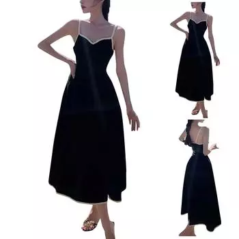 Женское повседневное модное сплошное сексуальное тонкое платье с открытыми плечами и открытой спиной