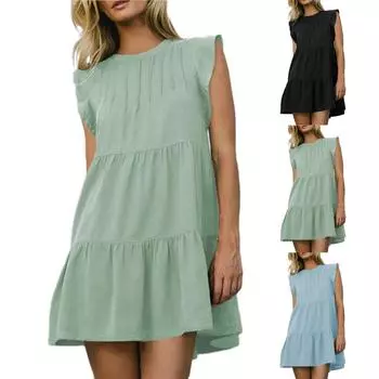 Женское повседневное однотонное модное сексуальное платье элегантное дорожка M