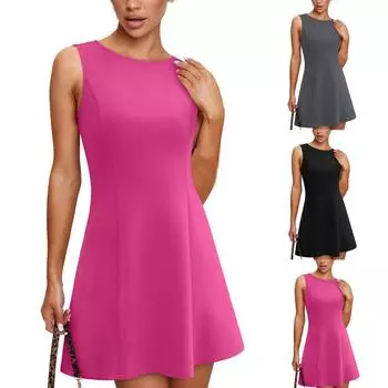 Женское повседневное однотонное модное сексуальное платье элегантное дорожка M армия зеленый