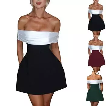 Женское повседневное однотонное модное сексуальное платье элегантное дорожка S