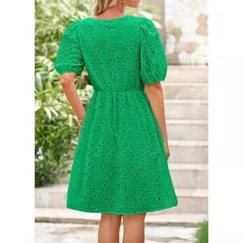 Женское повседневное однотонное модное сексуальное платье элегантное дорожка S армия зеленый