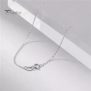 Женское повседневное ожерелье, простой стиль, легкое, гальванизированное, украшение на шею, для повседневной носки, подарков, свиданий, работы, вечеринок, банкетов, ожерелье для банкетов 40cm серебряный